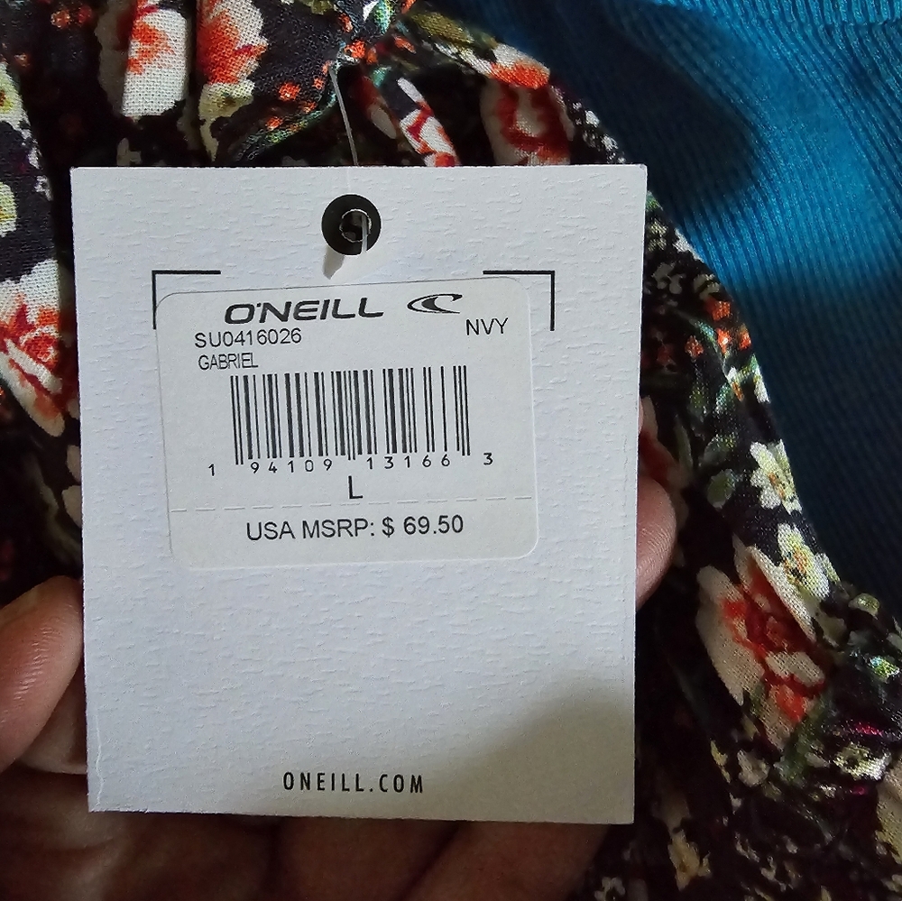 NWT O'Neill Floral Print Maxi Dress Size L - Picture 10 of 10